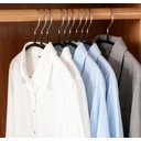 10 Cintres en Métal Ultra Fins avec Revêtement en Caoutchouc Antidérapant, Noir, pour Vêtements de Forme, Résistants et Robustes image 3