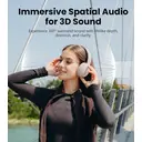 Edifier W820NB Plus Casque supra-auriculaire sans fil à réduction de bruit, -49 dB RBA, Audio haute résolution LDAC, Autonomie de 88 h, Son spatial, Appels clairs par IA, Bluetooth V6.1 et multipoint, rose image 8