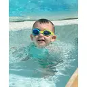 OutdoorMaster Kids Swim Goggles 2 Pack - Quick Adjustable Strap Swimming Goggles for Kids, Yellow&Blue+Blue image 5