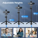 EMEET 4K Webcam with Dual Noise-Reducing Microphones, Auto Light Adjustment, 360° Rotatable Mount, Plug & Play USB Webcam E3131 + Tripod image 6