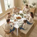 HOMCOM Table à manger extensible rectangle pour 4 à 6 personnes, table de cuisine 80-120 cm, extension coulissante facile, pieds en acier, pour petits espaces, salle à manger, salon, blanc image 1