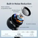 JISULIFE Ventilateur portable à main Life 5, batterie 6000 mAh [jusqu’à 18 h d’autonomie], ventilateur mini portable, rechargeable via USB, 5 vitesses, noir image 7