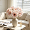 3Pcs 9.05in/23cm
Artificial Silk Gerbera Flowers Wedding Home verandahs Table Decor Fake Daisy Chrysanthemum Party Home Decoration(pink) image 2