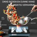 Maxcook Tri-Ply 304SS Wok With Lid 28cm MCC7911 image 4