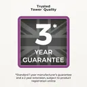 Tower Ceraglide Handheld Garment Steamer with Ceramic Soleplate, 1400W - Black and Lilac, T22038LIL image 6