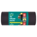 Morrisons 20 Tie Top Refuse Sacks image 0