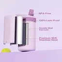 POWCAN by Meoky 18oz Single Spout Straw Sports Bottle -Purple image 4