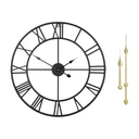 HAITANG 311 Roman Numerals Wall Clock 40cm Black image 0