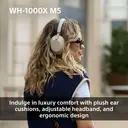 Sony WH1000XM5 Wireless Overhead Noise Cancelling Headphones - Black image 6