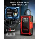 GOOLOO A3 Jump Starter Power Bank with Compressor, 3000 A 150 PSI Peak Current Starter Power Bank for 12 V Vehicles (up to 9.0 L Petrol/6.5 L Diesel), Portable Car Jump Starter with Digital and LED image 2
