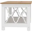 Galano Nova Coffee Table - Modern Distressed Oak Finish - Storage Cabinet for Entryway - Foyer - Living Room - Bedroom - Space Saving (White/Oak) image 6