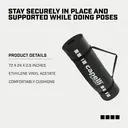 Capelli Sport Exercise Mat Size: 61*183cm   Thickness:1.2cmwith Carrying Strap, Cushioned Support, for Fitness and Gym Workouts image 1
