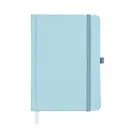 Jubiluu Carnet cartonné A6 premium avec marque-page, pages lignées, 100 g/m² - Bleu ciel image 0