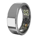 FitAlly Smart Ring Fitness Tracker, Titanium Health Monitoring Ring with Heart Rate, Blood Oxygen, Sleep Tracker & HRV, Activity & Calorie Tracking, Bluetooth 5.1 Smart Ring for iOS & Android, Silver Size 10 image 0