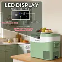 BINGI Portable Car Fridge Freezer 22L, 12V/24V DC & 100-240V AC Dual Power, -18℃ to 15℃ Adjustable Car Refrigerator, Cooler Box for Camping Campervan, Travel, RV, Truck, Picnic, Boat image 4