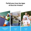 NIUPIPO Set de 2 Paddles Pickleball – Matériau en Fibres de Verre, Noyau en Polypropylène à Alvéoles, Certifié USAPA, Design Léger, Poignée Confortable, Idéal pour Débutants et Joueurs Intermédiaires, MX-19 image 7