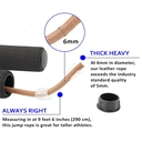 LEATHER JUMP ROPE 9FT

leathe  Rope for Cardio Fitness - Versatile Adjustable Skipping Rope for Women Men Kids,9 Feet image 1