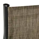 Outsunny 4 Pieces Garden Chairs, Stackable Outdoor Chairs with High Backrest and Armrest, Breathable Mesh Fabric Dining Chair Set of 4, Mixed Brown image 7