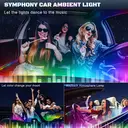Dreamcolor Acrylic Interior Car LED Strip Light with Wireless APP, RGB 6 in 1 with 175 inches 600 LEDs Fiber Optic Car Ambient Lighting Kits, Sound Active Function LED Strip for Car Accessories image 7
