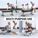 SPORTSOUL Banc de musculation plat robuste pour salle de sport à domicile, entraînement de force, montage stable, capacité de charge 610 livres image 4