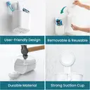 TAILI Suction Toothbrush Holder 2 Pack, Tumblers Replacement Shower Toothbrush Holder for Wall, Powerful Toothpaste Toothbrush Suction Cup, Self-draining Shower Razor Holder, Kitchen Tableware Holder image 5