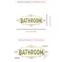 Décorations végétales  
Autocollants pour porte de salle de bain  
Stickers de décoration intérieure  
Rose image 2