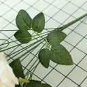 Yuejia Décoration bouquet de roses artificielles en soie 48 cm - Vert image 3