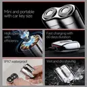 Metz Supercar Style Electric Shaver for Men, Portable, Gift Box, Perfect Qixi Valentine's Day Gift for Boyfriend and Father, Iridescent Silver image 3