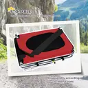 PawHut Steel Dog Bike Trailer Pet Cart Carrier for Bicycle Kit Water Resistant with Hitch Coupler Travel Red image 1