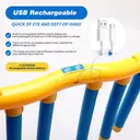 Jouet de jeu de réflexion à bâtons tombants, entraîneur de coordination œil-main rechargeable par USB avec 3 vitesses de chute réglables, bâtons tombants en mousse EVA souple sûrs pour enfants et adultes, jeu interactif de fête familiale en intérieur, jouet d'entraînement de la vitesse de réaction, conception suspendue au mur avec crochets d'installation, cadeau parfait pour les enfants image 1
