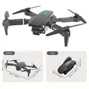 FACEGLE E88 Drohne mit optischer Stabilisierung und barometrischem Druck, leichtem faltbarem Gehäuse, Front-LED-Licht, 360° automatischer Rolle - ideal für Anfänger (FPV Mini-Drohne FPV) (Schwarz) image 8