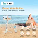 hohem 4-in-1 Foldable Single-Axis Smartphone Gimbal｜Selfie Stick · Tripod · 360° Rotation for Live Streaming｜Portable Anti-Shake Design with Detachable Remote｜Compatible with iOS/Android image 8