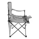 Milestone Camping Chair Folding with Cup Holder Grey image 3