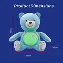 Chicco First Dreams Teddy Bear with Night Light 0+ Months Blue image 1