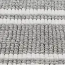 Anika Bath Mat Microfibre Chenille Stripe Grey/White 40x60cm image 2