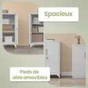 Ochama x SONGMICS Armoire à outils métallique avec portes verrouillables et étagères, organisateur de garage pour bureau ou maison, gris image 5