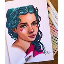 Ohuhu A4 Hardcover Sketchbook for Markers - 200GSM Heavyweight Acid-Free Paper, 156 Pages (78 Sheets), No Bleed-Through, PU Cover Sketchbook for Drawing & Sketching image 6