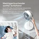 Airmate Luftzirkulationsventilatoren, höhenverstellbar (0,45–1,08 m), 3 Flügel, Reichweite 10 m, Drehregler, abnehmbar & tragbar, Neu eingetroffen image 5