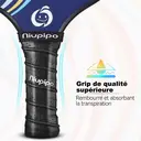 NIUPIPO MX-23 Lot de 4 raquettes de pickleball, 2 adultes et 2 enfants, 4 balles et un sac de transport  image 3