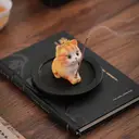 JU7CER 1pc Adorable Kitten-shaped Incense Holder Ceramic Aromatherapy Burner Creative Home Decor Ornament Zen Tea Ceremony Incense Burner Crown Yellow Kitten - Stick Incense image 0