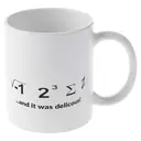 Alphynix Mug drôle - J'ai mangé de la tarte... et c'était délicieux. Geek des maths - Mugs café 33cl - Drôle inspirant et sarcasme,Le cadeau de la saint-valentin, cadeau d’anniversaire image 3