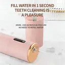Rushi R-B31A Electric Oral Irrigator, 280 ml Water Tank, 1200 mAh Battery, Pink image 3