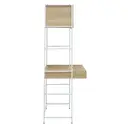 Interiors by Premier Desk & Shelving Unit Bradury Oak/White image 2