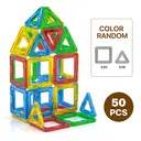 Tokky 36-Piece Magnetic Tiles Mini Building Toys, Introductory Educational Enlightenment, Strong Magnetic Attraction Structure, ABS Safe Material, Color Box Packaging CQ10 image 1