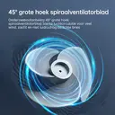Airmate luchtcirculatieventilatoren met verstelbare hoogte [0,45–1,08 m], 3 bladen, windafstand 10 m, draaiknopbediening, afneembaar en draagbaar, nieuw binnen image 9