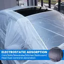 TAPEBEAR Upgrade Pre-Taped Masking Film Extra Thick, High Temp Tape and Drape 102" x 90', Plastic Cover for
automotive, Painting, Plastic Sheeting Masking Tape Film for Auto, Floor,
Furniture, 4rolls image 3