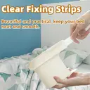 Lot de 4 Pinces de Fixation pour Draps-Housses, Installation Facile, pour Maintenir Draps et Matelas, avec Bandes de Fixation (Blanc) image 2