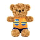 Peluche ourson pompier mignon - 22 cm image 0