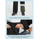 baleaf Women's Waterproof Trousers 10000mm Rain Windproof Overtrousers Lightweight Hiking Walking Cycling Pants Black L image 3
