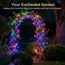 Vivreal 2PCS Solar Copper Wire String Lights – 8M (26 ft) 80 LEDs Multi-Color， Waterproof Outdoor Fairy Lights for Garden， Patio & Holiday Decoration, New Year Sale , Top gift picks image 4